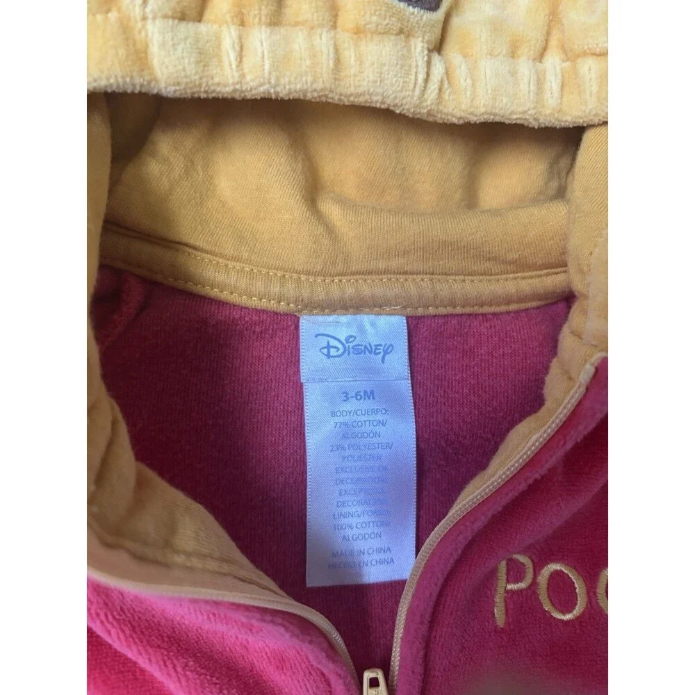 Disney Winnie The Pooh Infant Costume One Piece Sleeper Outfit Size‎ 3-6 Months
